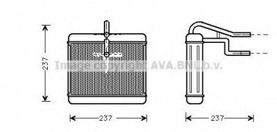 AVA QUALITY COOLING au6060 -  Теплообменник, отопление салона